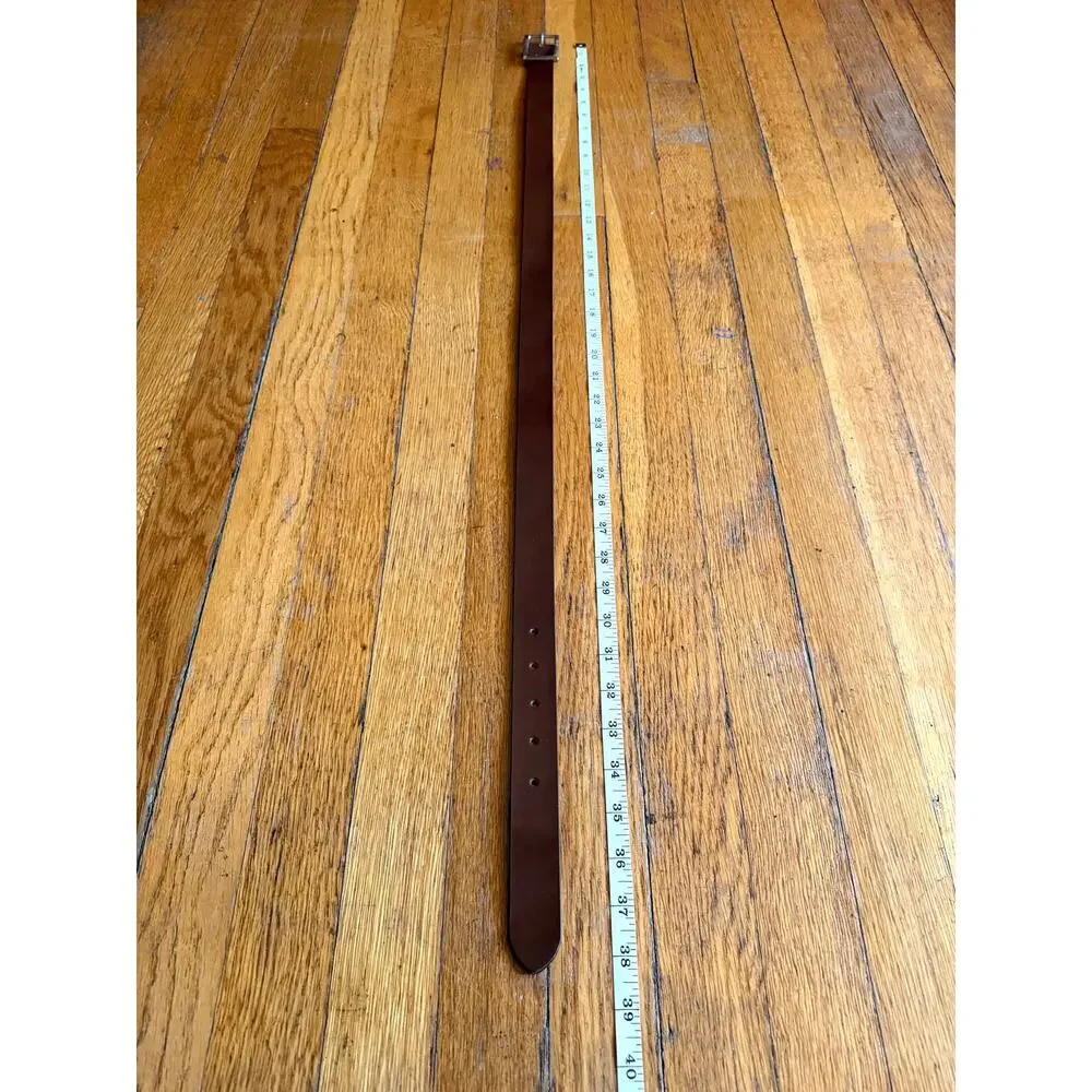 GAP Brown Italian Leather Belt Womens sz 32 - Picture 7 of 9